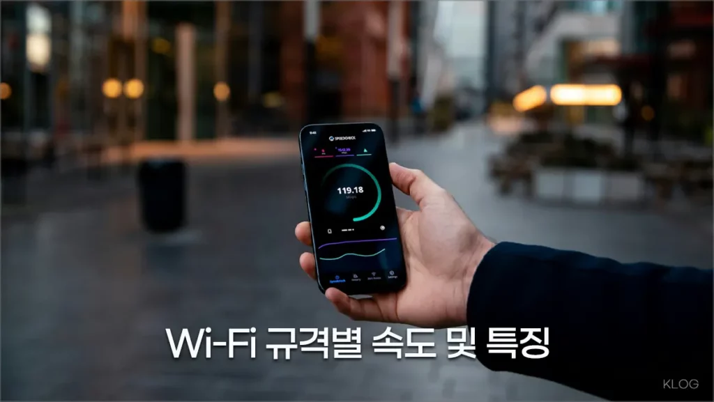 WiFi 6E, WiFi 7, WiFi 8 등 와이파이 규격별 최대 속도 및 특징 비교