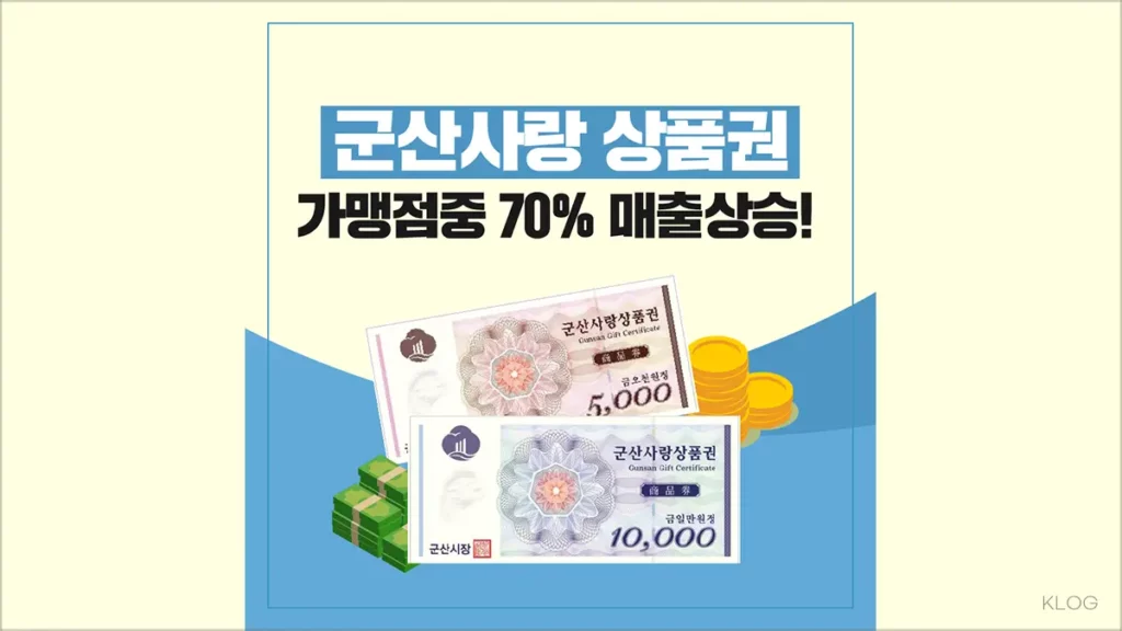 군산사랑상품권 홈페이지 바로가기 www.gunsan.go.kr